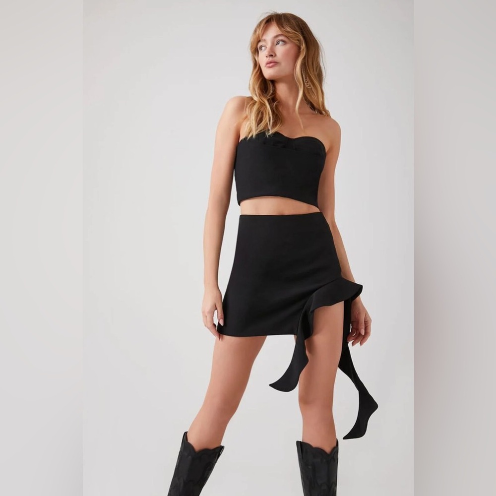 Forever 21 Black Two Piece Set